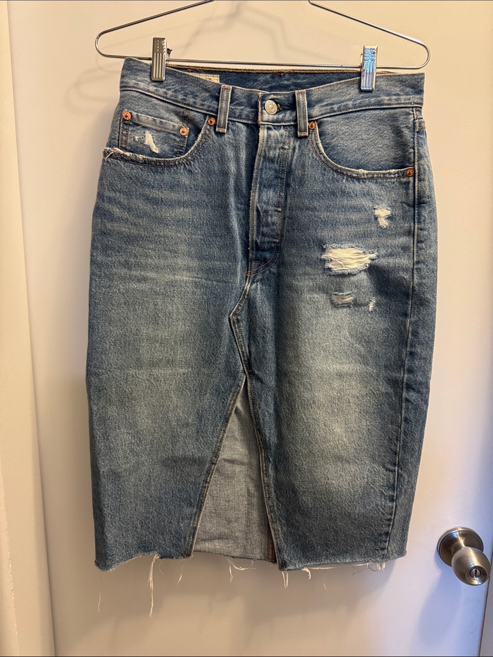 LEVI'S - Denim Midi Skirt Sz 27